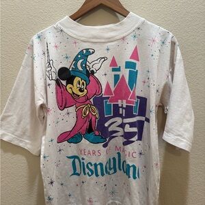 Disney Kids Tee - White with Pink, Blue, and Purple